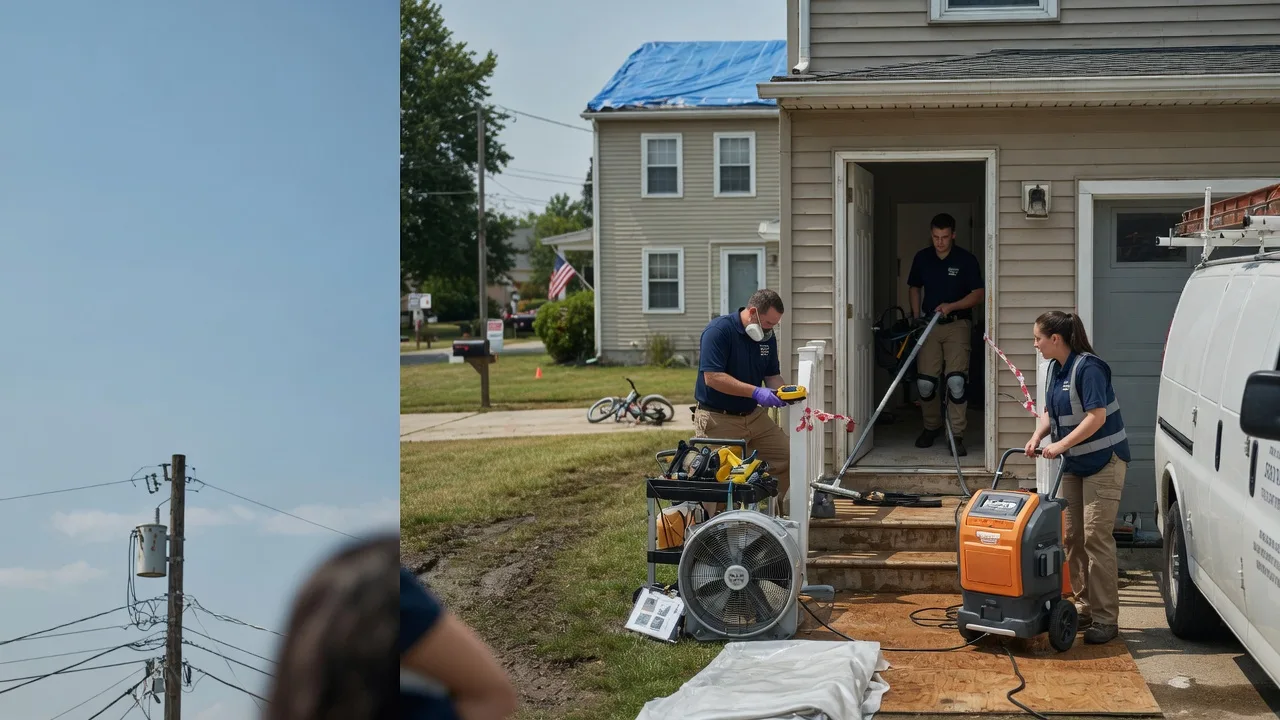Water Damage Repair in East China, MI near me